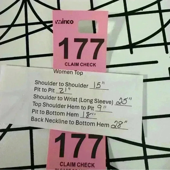 E.L.I. Small Pima Cotton Long Sleeve Pullover V Neck with Pockets Black & White - Picture 11 of 11